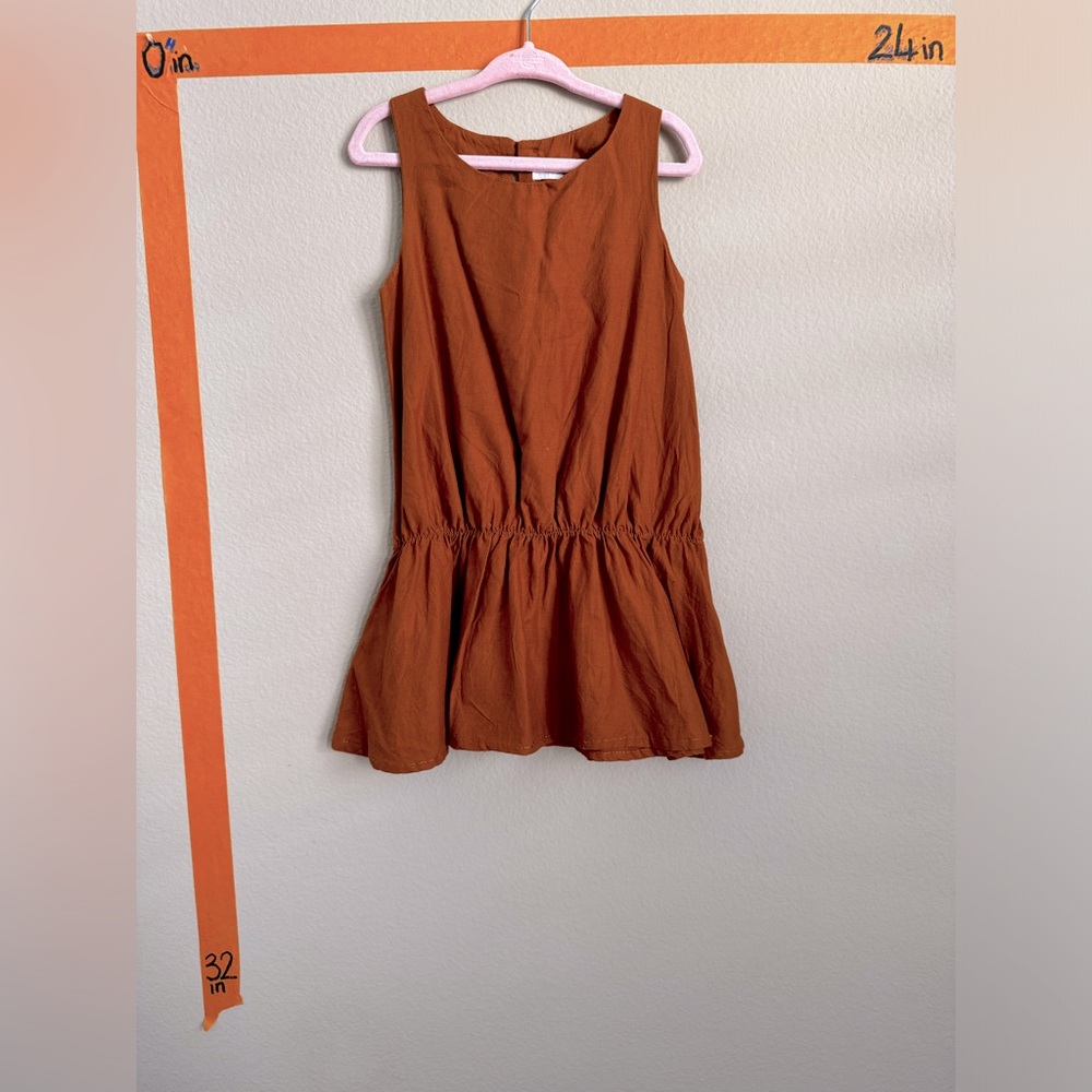 Motoreta girl dress orangy/brown color sz 3